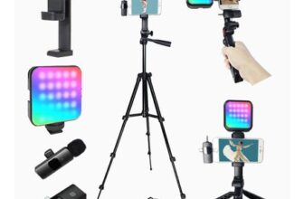 Peanutech Vlogging Kit for iPhone and Android with Lavalier Mic