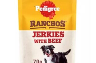 Pedigree PEDIGREE RANCHOS Originals Jerkies Dog Chew Treat Beef Flavour 70g