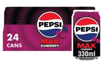 Pepsi Max Cherry No Sugar Cola Cans 24x330ml – Nectar price