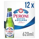 Peroni Nastro Azzurro, Premium Italian Lager, 12 x 620ml Bottles, 5% ABV (£17.33 With Max S&S) – Prime Members Only