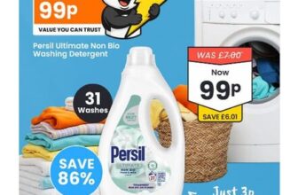 Persil Ultimate Fresh & Mild Non Bio Laundry Washing Detergent 837ml – 31 Washes