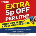 Petrol 139.9 Diesel 156.9 With Instore Spending of £35 Across Mon – Fri (Newton Abbot)