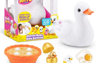 Pets Alive Easter Mommy Duck & Baby Surprise by ZURU, Interactive Hatching Toy with Ducklings, Easter Gift for Girls
