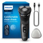 Philips Electric Shaver 3000 Series-Wet & Dry Electric Shaver for Men w/ SkinProtect Technology in Dark Moon, Pop-up Beard Trimmer, Cordless