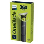 Philips OneBlade 360 for Face – Trim, Edge, Shave with 3 Stubble Combs – Free C&C