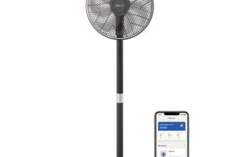 Philips Smart Pedestal Fan Series 3000. Powerful & Ultra-Quiet with SilentWings Technology app control – Prime Deal