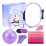 Pilates Ring Set with Magic Circle, Ball, Disks, Bands, Poster