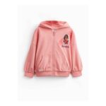 Pink Disney Moana Graphic Zip through Hoodie 6-7 Years