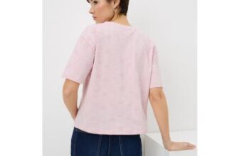 Pink Embroidered Box Top