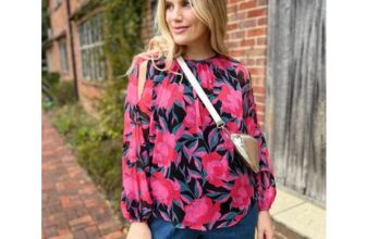 Pink Floral Chiffon Layered Top