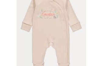 Pink My First Easter Long Sleeve Sleepsuit