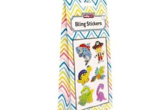 Pirate and Dino Bling Stickers 6 Pack