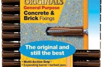 Plasplug SGP550 General Purpose Multifix Fixings Available in Brown or Red Colour (May Vary), 50 Pack