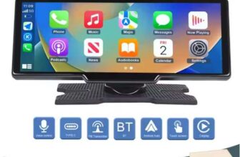 Podofo 10.26 Wireless Carplay Android Auto Portable Digital Dashboard, Smart Player With Voice Control, New customer – w/Code, By Podofo UK