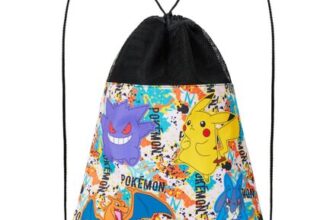 Pokemon Pikachu Drawstring Bags for Kids and Teens