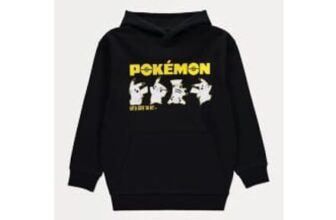 Pokmon Pikachu Black Back Graphic Hoodie