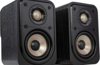 Polk Audio Signature Elite ES10 Satellite Surround Speakers, High-Resolution, Hi-Fi, Dolby Atmos & DTS:X Compatible, Wall-Mountable (Pair)