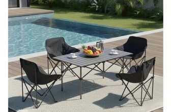 Portable Folding Camping Table & Chair Set