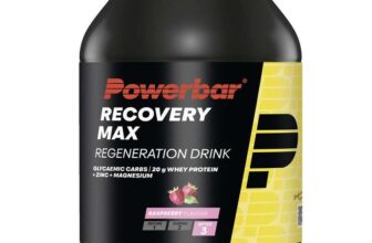 Powerbar – Recovery Max – Raspberry – 1144g – Regeneration Whey Drink with Carbohydrates – Magnesium – Zinc