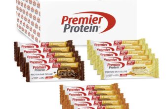 Premier Protein – Protein Bar Deluxe 40 percent – Multiflavourbox – 15x50g – £10.57 max s & s
