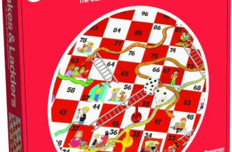 Pressman: Snakes & Ladders Traditional Children Games Snakes and Ladders Game for Kids For 2-4 Players Ages 4, 5