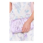 PrettyLittleThing Satin Ruched Gold Hardware Handbag