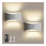 Prime Deal-2-Pack Rechargeable LED Wall Sconces with Remote