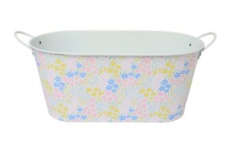 Printed Tin Trough with Handles