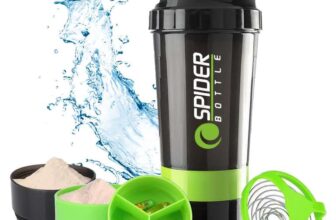Protein Shaker Bottle 500ml With Extra Compartment – Gym Shaker Bottle