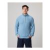 Pure Cotton Ribbed Quarter Zip Jumper