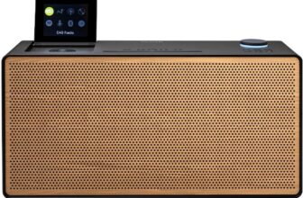 Pure Evoke Home All-in-One Stereo Music System (DAB/FM Radio, Internet Radio, Podcasts, Spotify Connect, Bluetooth, CD, foldable colour display) Special Edition Black/Wood