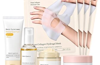 Pure Glow Skin Care Set for Teenage Girl Gifts – 5-Step Korean Glass Skin Care Set for Sensitive Skin, Hydrating Pamper Sets for Women Gifts with Fermented Soybean