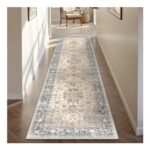 PureCozy Runner Rug, Blue, Non-Slip, Machine Washable, 60×240 Cm