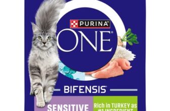 Purina One Sensitive Turkey Dry Cat Food 750g 4-Pack