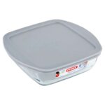 Pyrex Cook & Store Square Food Storage Dish Silver Lid 1L – 1.2L £3.20 (Clubcard Price)