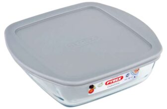Pyrex Cook & Store Square Food Storage Dish Silver Lid 1L – 1.2L £3.20 (Clubcard Price)