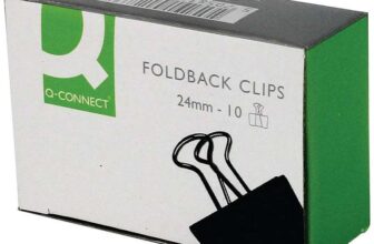Q-Connect Foldback Clip 24mm Black (10 Pack) KF01283