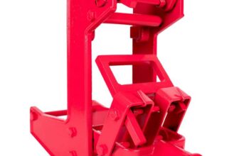 Qualcraft 2601 Portable Wall Jack, for Use with 1-1/2 X 3-1/2 in Fir Poles Or 1 in Od Steel Pipe, Red