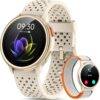 Quican Smart Watches for Women Men, Answer/Make Call, 1.27 AMOLED Fitness Watch with Heart Rate/Sleep/SpO2 Monitor, 120 Sports, 3ATM Waterproof Activity Tracker Smartwatch for Android iOS, 2 Straps
