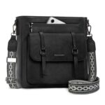 RAINSMORE Cross Body Bag Women Soft PU Leather