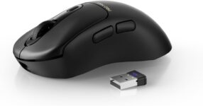 RAPOO Wireless Gaming Mouse VT3PRO MAX – 30000 Independent X/Y DPI, 8KHz Polling, PAW 3950 Ultimate Optical Gaming Mouse for PC Laptop, 18 Programmable Buttons, 59g Lightweight, 200-Hour Battery Life