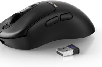 RAPOO Wireless Gaming Mouse VT3PRO MAX – 30000 Independent X/Y DPI, 8KHz Polling, PAW 3950 Ultimate Optical Gaming Mouse for PC Laptop, 18 Programmable Buttons, 59g Lightweight, 200-Hour Battery Life