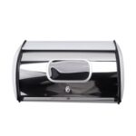 RASTKY Airtight Bread Box with Window, White
