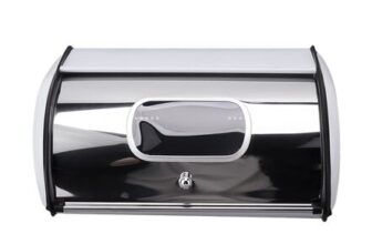RASTKY Airtight Bread Box with Window, White