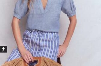 Rae Linen Top Chambray