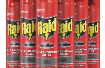 Raid Ant & Cockroach Killer, Insect Killer For Indoor Use, Long Lasting Protection for the Home, Pack of 6 (6 x 300ml)