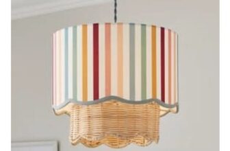 Rainbow Scallop Easy Fit Pendant Shade