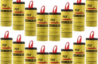 Ram 20 x Pesticide Free Fly Paper, Sticky Fly Catchers Set for Indoor or Greenhouse
