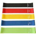 Ram 5 PACK Gym Resistance Bands Women Men Strength Training Resistant Bands Pilates Yoga Gym Leg Training Glutes Resistance Bands x 5