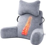 Reading Pillow, Cuddle Cushion with Detachable Neck Roll & Higher Support Arm, Backrest Support Pillow Lumbar Cushion Sofa Back Chair Bed Rest for Reading Relaxing Watching TV ((60-90) x77x40cm)